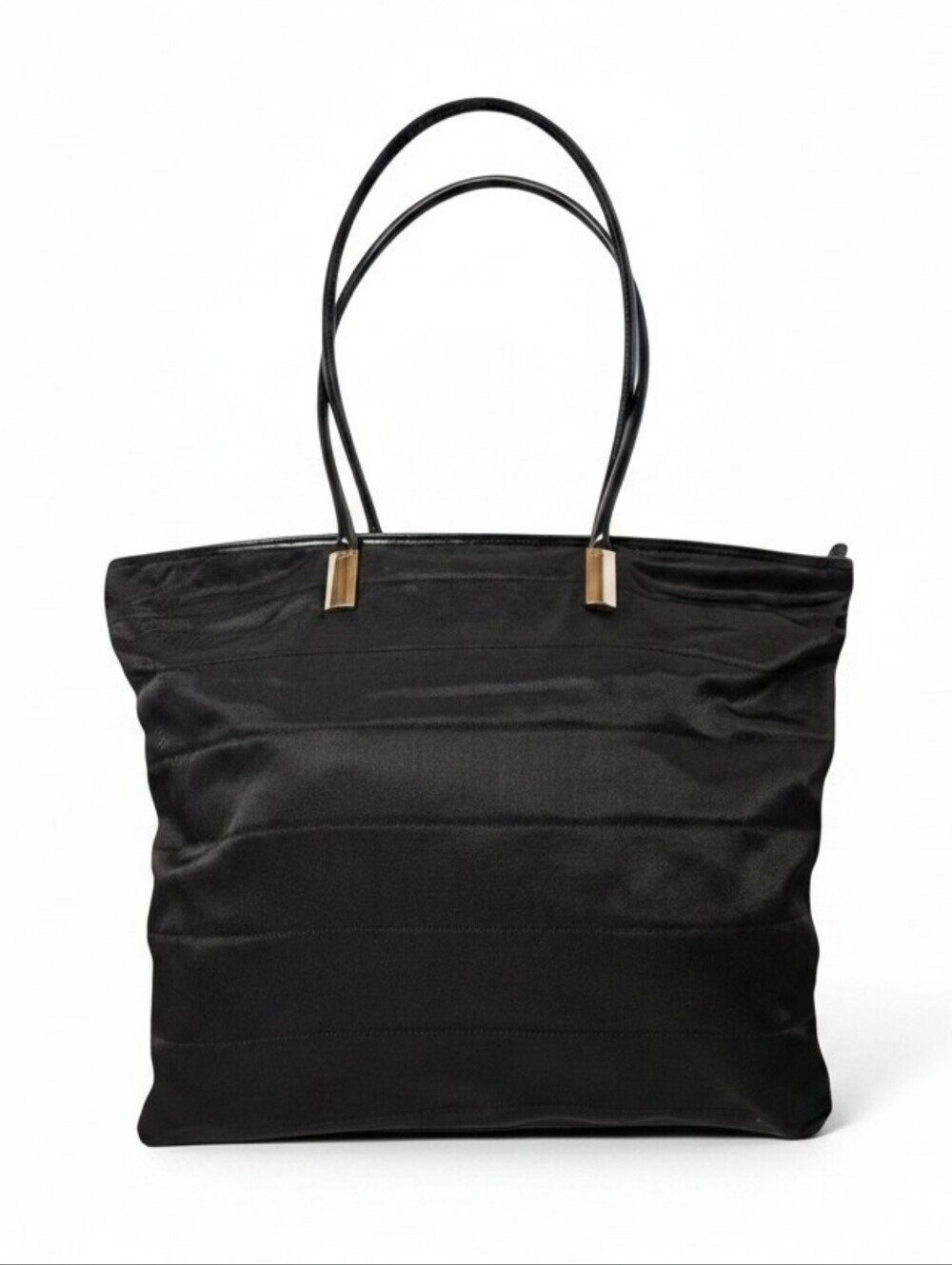 Gucci Ribbed Nylon And Patent Leather Weekender Tote Bag In Black And Silver